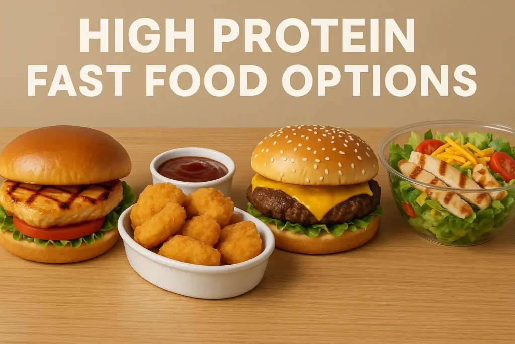 high protein fast food options